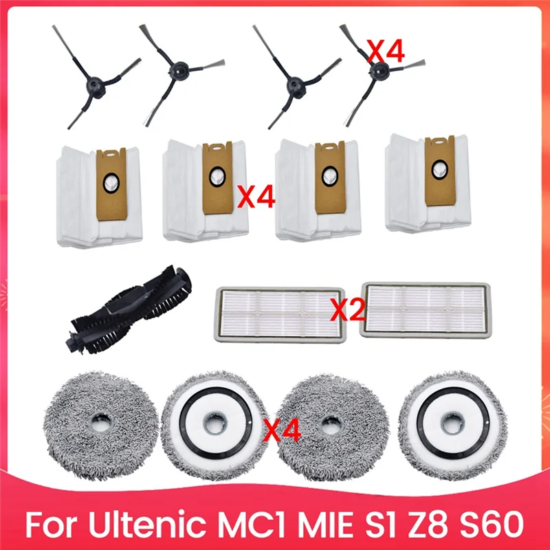 A01F-15PCS Brush Filter Dust Bag And Mop Cloth Kit For Ultenic MC1 MIE S1 Z8 S60 Vacuum Cleaner Accessories Replacement Parts
A01F-15PCS Brush Filter Dust Bag And Mop Cloth Kit For Ultenic MC1 MIE S1 Z8 S60 Vacuum Cleaner Accessories Replacement Parts