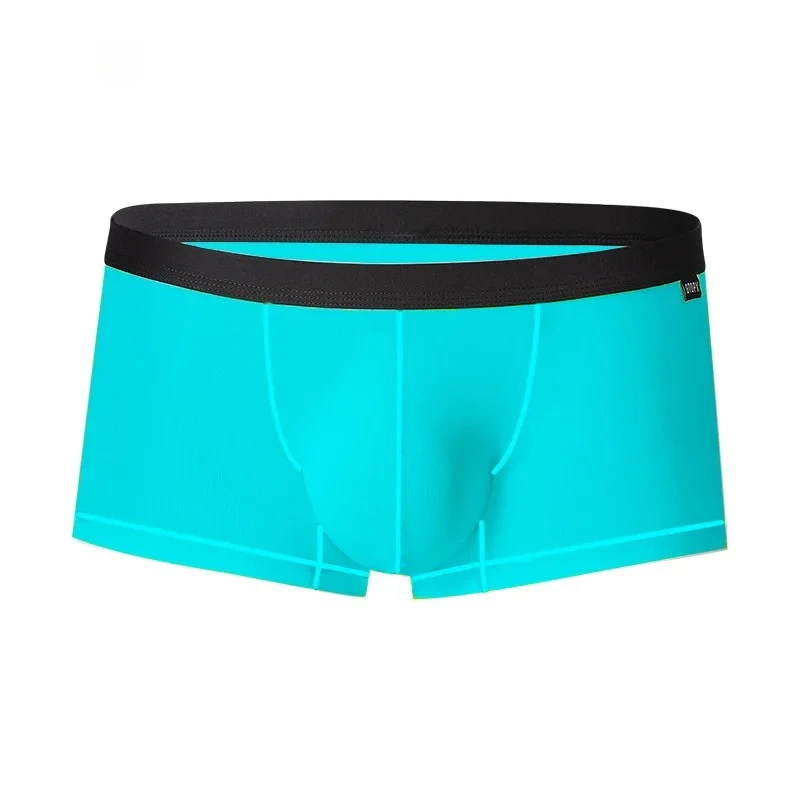 Men's Bulge Boxy Underwear Thin Ice Silk Single-Layer U-Convex Pouch Boxer Briefs Male Low-Rise Semi-Transparent Sports Knickers
Men's Bulge Boxy Underwear Thin Ice Silk Single-Layer U-Convex Pouch Boxer Briefs Male Low-Rise Semi-Transparent Sports Knickers