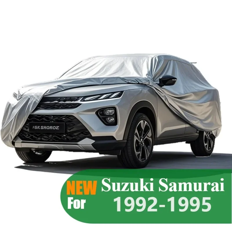 5-layer all-weather waterproof full Car cover for Suzuki Samurai 1992-1995 sun-resistant with a Free storage bag,Silver Oxford
5-layer all-weather waterproof full Car cover for Suzuki Samurai 1992-1995 sun-resistant with a Free storage bag,Silver Oxford