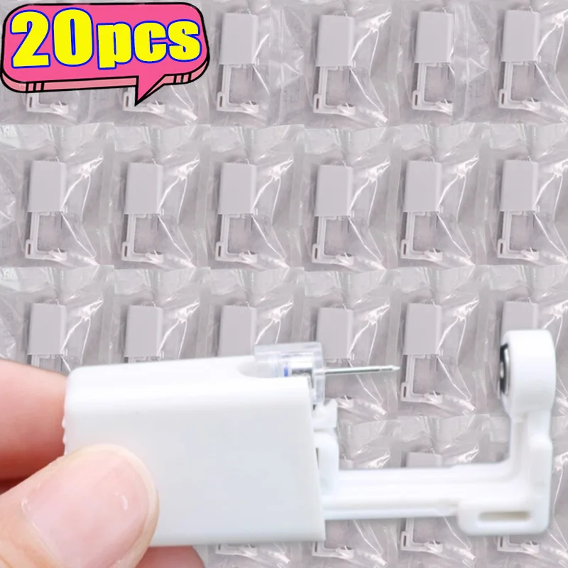 20pcs New Disposable White Pink Ear Piercing Gun Painless Safe Sterile Puncture Earring Piercer Nose Clip Body Piercing Jewelry
20pcs New Disposable White Pink Ear Piercing Gun Painless Safe Sterile Puncture Earring Piercer Nose Clip Body Piercing Jewelry