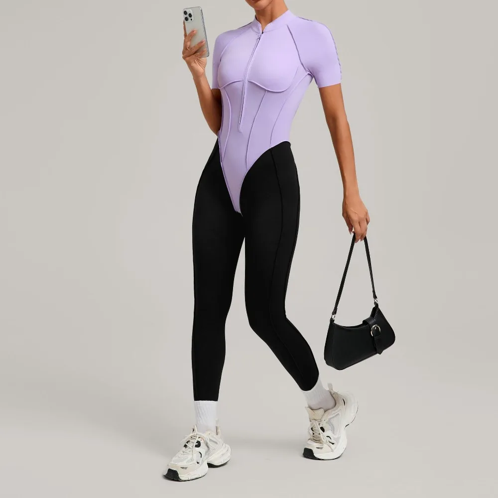 Women's Sports Overalls Open Back Fitness Yoga Jumpsuit Color Block Patchwork Bodysuit Running Sportswear Gym Workout Clothes
Women's Sports Overalls Open Back Fitness Yoga Jumpsuit Color Block Patchwork Bodysuit Running Sportswear Gym Workout Clothes
