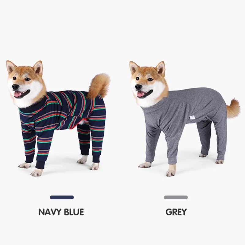 Tight Dog Clothes Stripe Dog Jumpsuit 4-legged Pajamas Coat Nursing Clothes Bodysuit Thin Clothes for Pet Medium Big Dog
Tight Dog Clothes Stripe Dog Jumpsuit 4-legged Pajamas Coat Nursing Clothes Bodysuit Thin Clothes for Pet Medium Big Dog