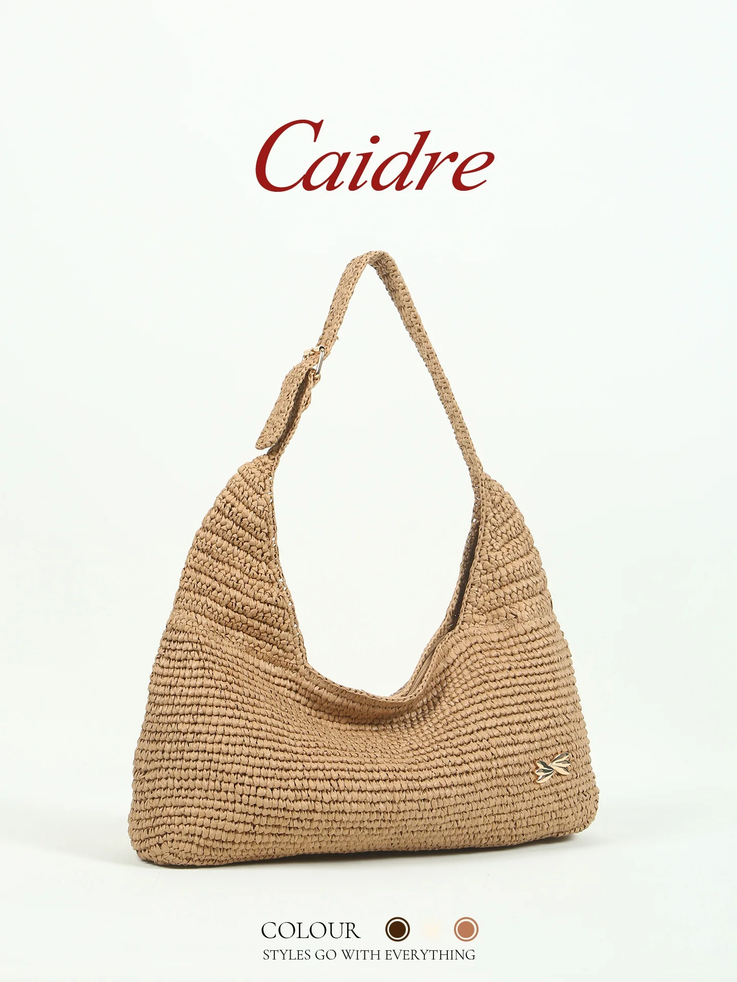 Caidre Artistic Straw Woven Bag Large Capacity Single Shoulder Women's Tote Bag Underarm Bag for Daily Use Spring 2026 New Model
Caidre Artistic Straw Woven Bag Large Capacity Single Shoulder Women's Tote Bag Underarm Bag for Daily Use Spring 2026 New Model