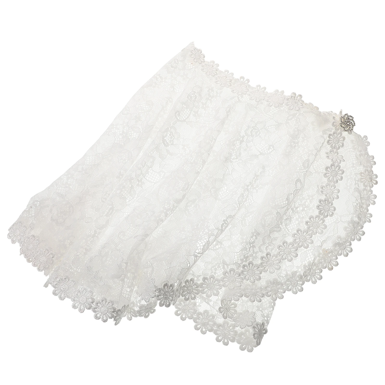Elegant Bridal White Lace Shawl Cape Wedding Dress Cover Up Bridesmaid Wrap Rhinestone Decor Lightweight Comfortable Shawl Wrap
Elegant Bridal White Lace Shawl Cape Wedding Dress Cover Up Bridesmaid Wrap Rhinestone Decor Lightweight Comfortable Shawl Wrap