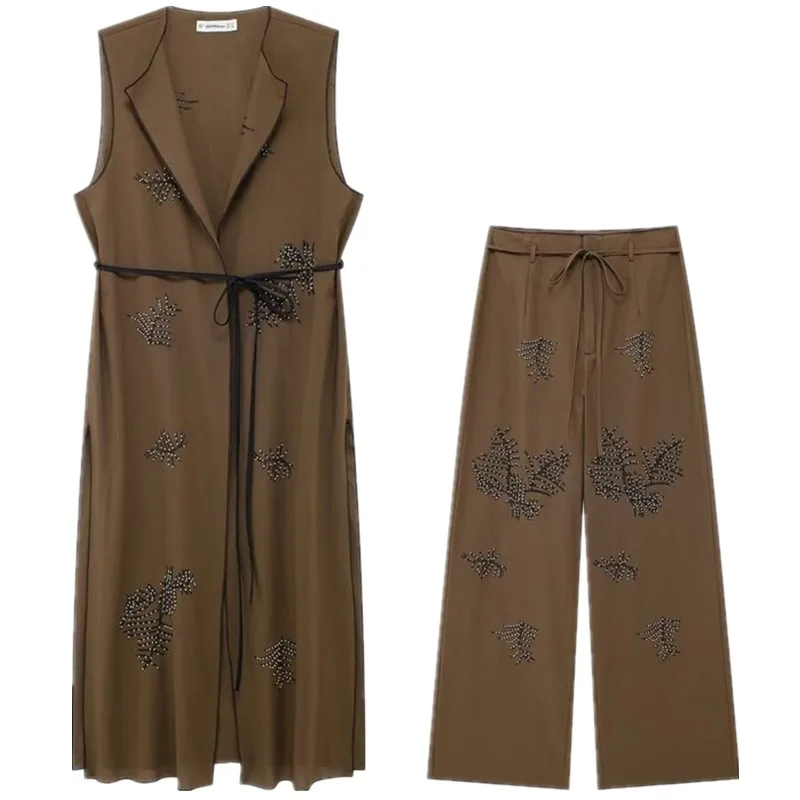 Новинка 2024, женский длинный жилет с вышивкой Faion, комплект широких брюк, осенняя коллекция, дизайн Sensation 804280
Новинка 2024, женский длинный жилет с вышивкой Faion, комплект широких брюк, осенняя коллекция, дизайн Sensation 804280