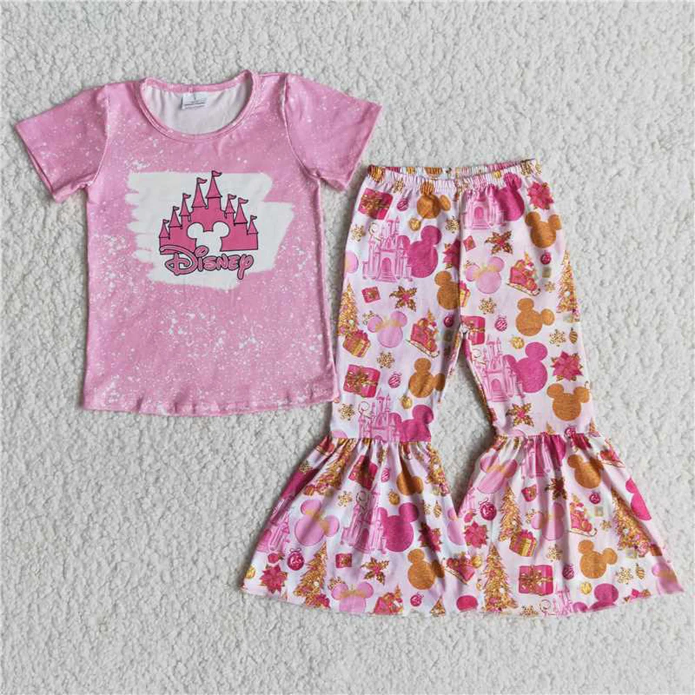 Pink Castle Flared Pants Set Kids Girls Clothing 2 Piece Sportswear Set Casual Comfortable Soft Material
Pink Castle Flared Pants Set Kids Girls Clothing 2 Piece Sportswear Set Casual Comfortable Soft Material