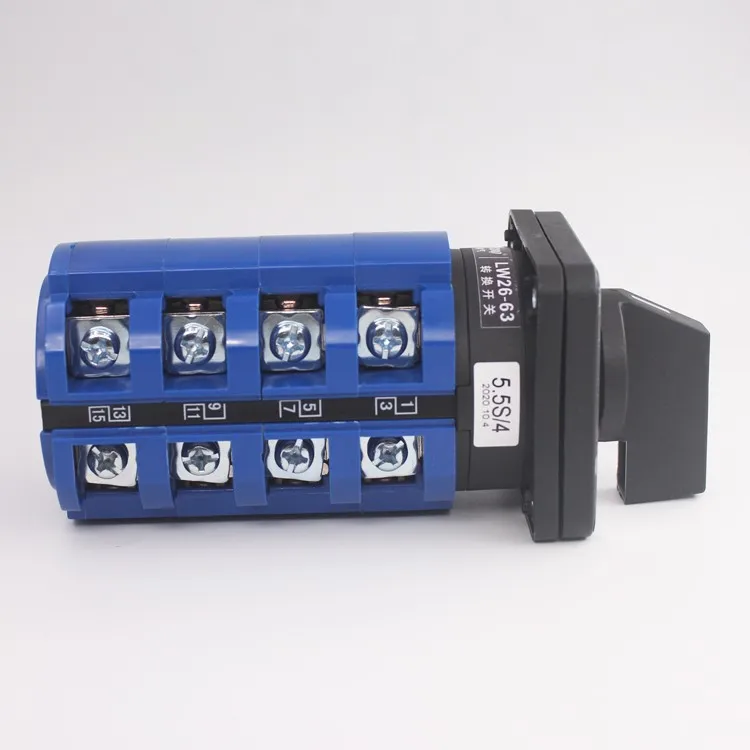 Universal Transfer Switch LW26-63 5.5S/4 High and Low Speed M08 Dual Speed Motor Speed Control Switch 63A
Universal Transfer Switch LW26-63 5.5S/4 High and Low Speed M08 Dual Speed Motor Speed Control Switch 63A