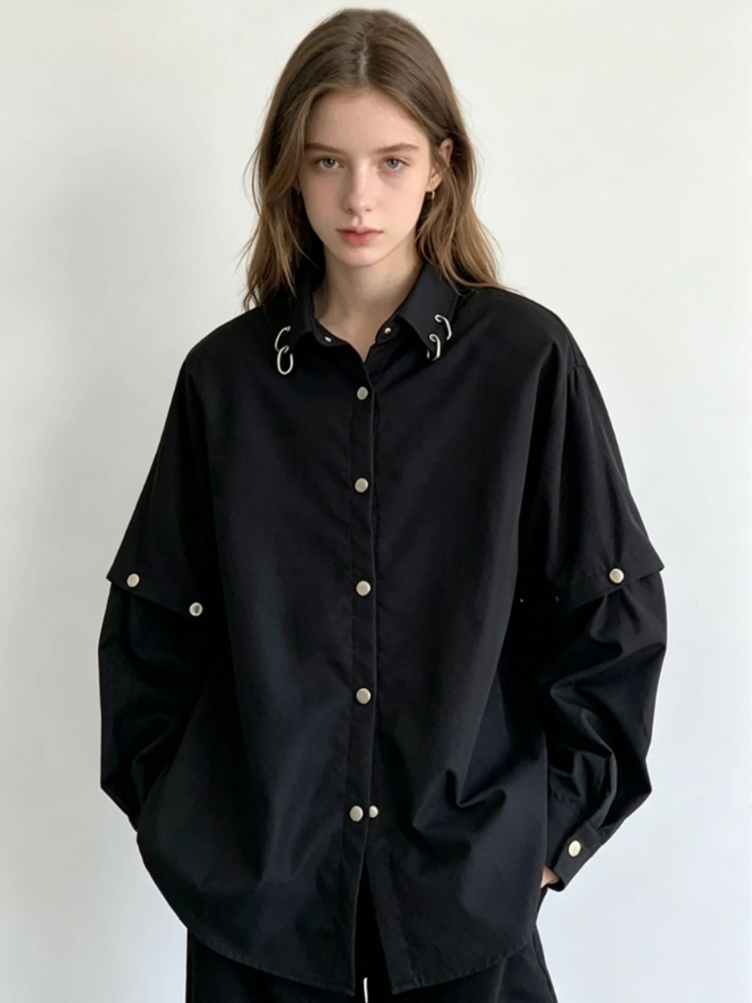 Women's Black Gothic Y2k Blouses and Shirts High Street Vintage Harajuku Boyfriend Style Long Sleeve Shirt Blouse Spring Autumn
Women's Black Gothic Y2k Blouses and Shirts High Street Vintage Harajuku Boyfriend Style Long Sleeve Shirt Blouse Spring Autumn