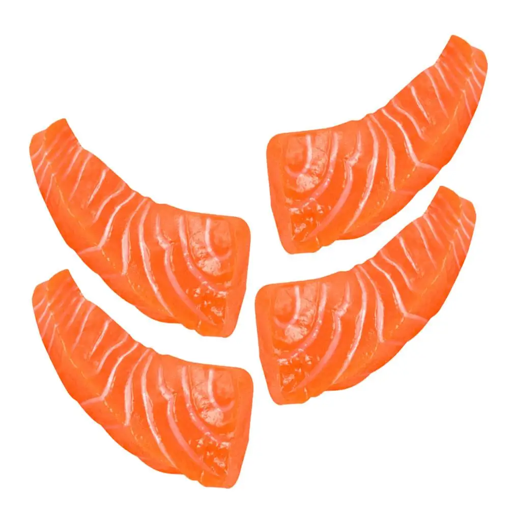 4pcs Realistic PVC Salmon Slices Models Imitation Food Props Lifelike Fake Sashimi Decor Restaurant Display Photography
4pcs Realistic PVC Salmon Slices Models Imitation Food Props Lifelike Fake Sashimi Decor Restaurant Display Photography