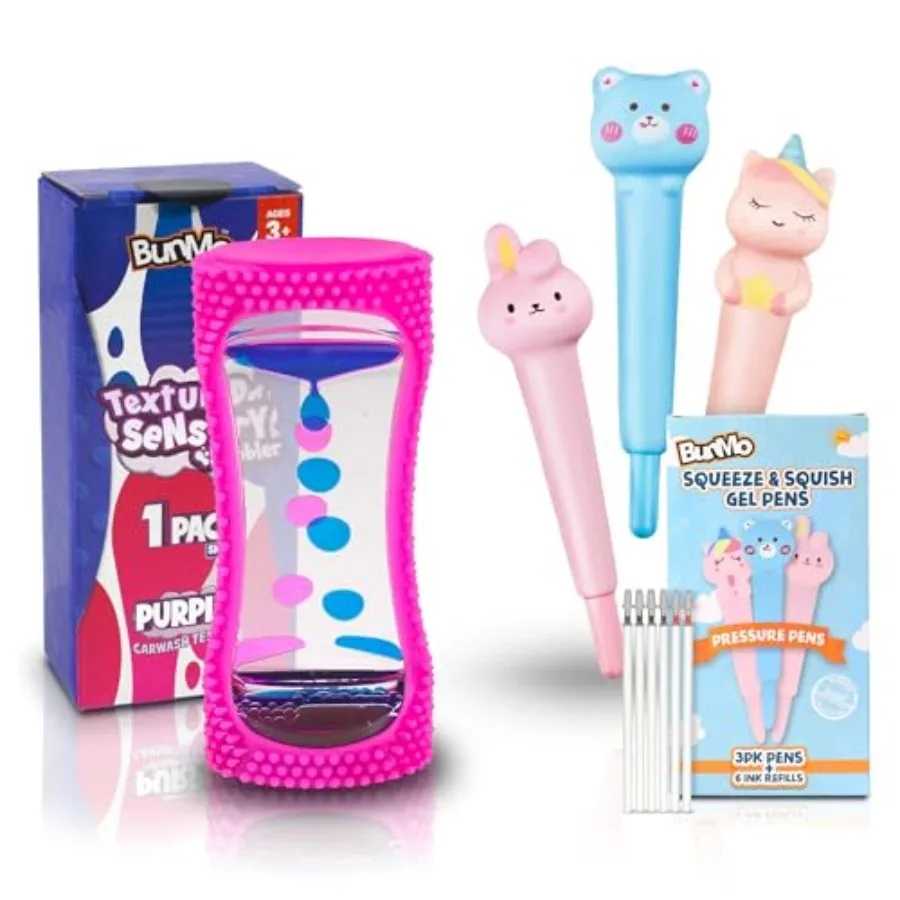 Bundles Bubblers and Pens - 3 Pens and 6 Refills - Bubble Timer - Liquid Motion Sensory Toys for Sensory Exploration - Stationa
Bundles Bubblers and Pens - 3 Pens and 6 Refills - Bubble Timer - Liquid Motion Sensory Toys for Sensory Exploration - Stationa