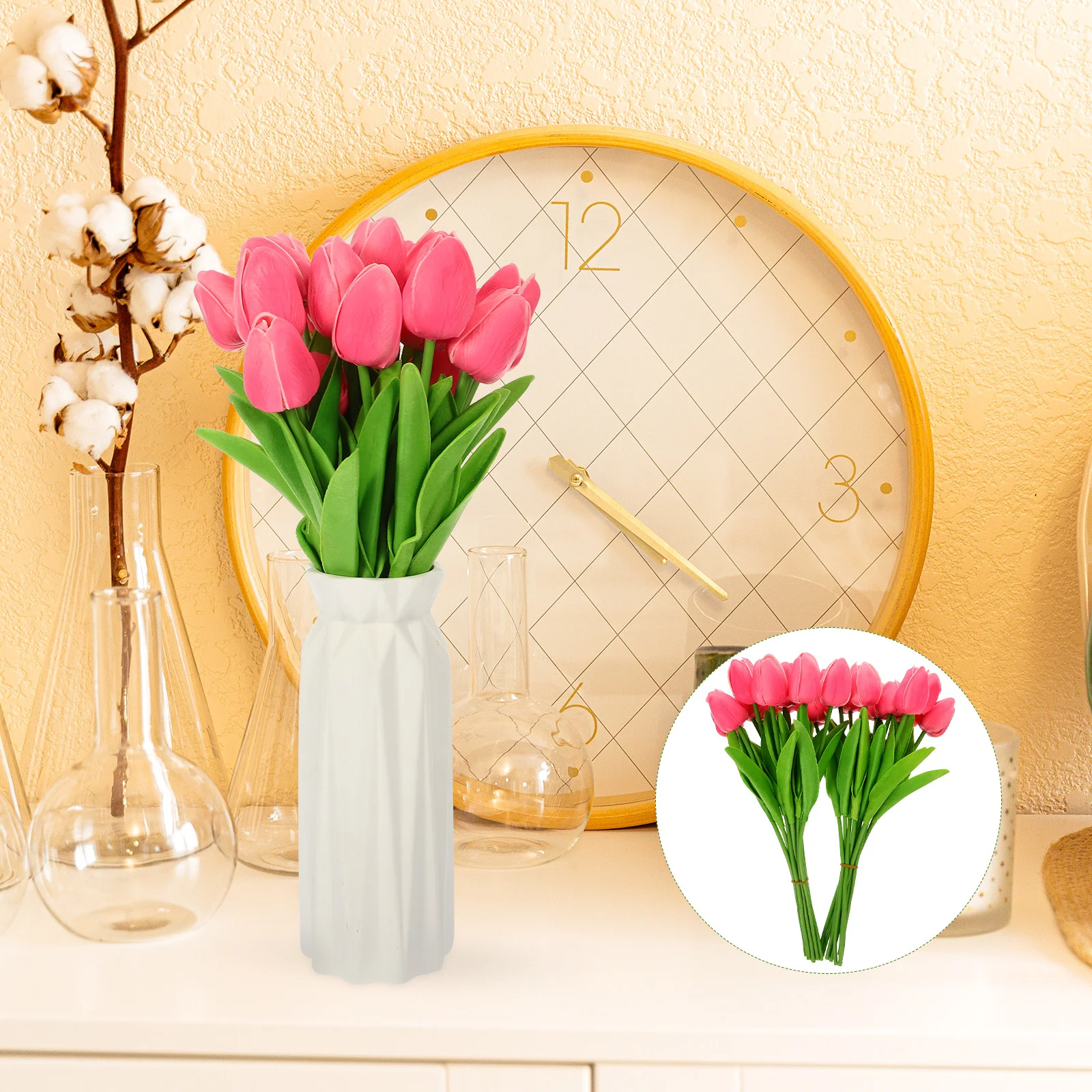 20Pcs Artificial Tulip Bouquet Fake Flowers Stems Floral Arrangement Wedding Decor Home Office Craft Making Simulation Tulips
20Pcs Artificial Tulip Bouquet Fake Flowers Stems Floral Arrangement Wedding Decor Home Office Craft Making Simulation Tulips