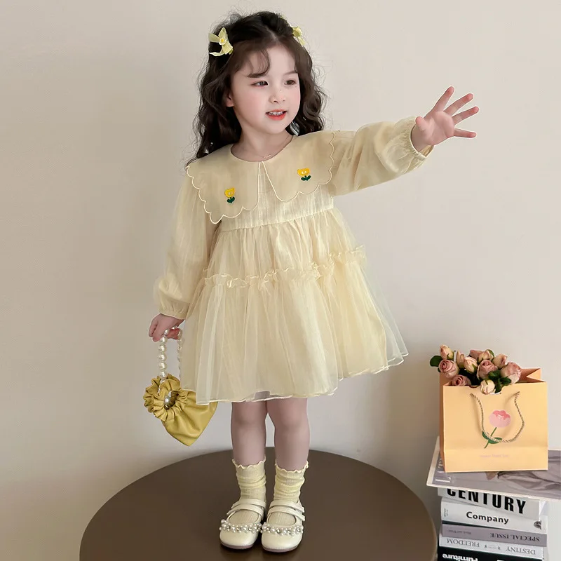2025Spring New Girls' Clothing Embroidered Flower Doll Collar Dress for Toddlers and Little Girls Princess Dress Baby Girl Sprin
2025Spring New Girls' Clothing Embroidered Flower Doll Collar Dress for Toddlers and Little Girls Princess Dress Baby Girl Sprin