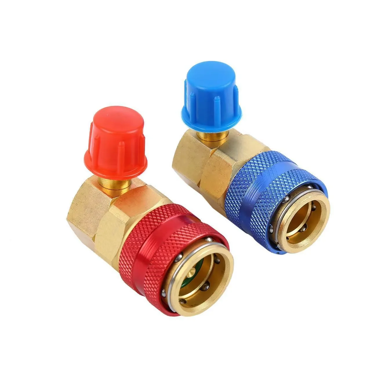 2PCS R134A Conversion Quick Connector Adapter Coupler Kit Auto A/C Manifold Gauge HVAC High/Low Side 90 Degree Angle
2PCS R134A Conversion Quick Connector Adapter Coupler Kit Auto A/C Manifold Gauge HVAC High/Low Side 90 Degree Angle
