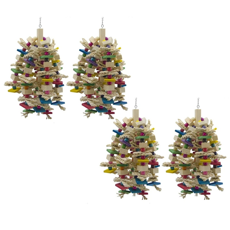 4X Large Parrot Chewing Toy - Bird Parrot Blocks Knots Tearing Toy Bird Cage Bite Toy For African Grey Macaws Cockatoos
4X Large Parrot Chewing Toy - Bird Parrot Blocks Knots Tearing Toy Bird Cage Bite Toy For African Grey Macaws Cockatoos