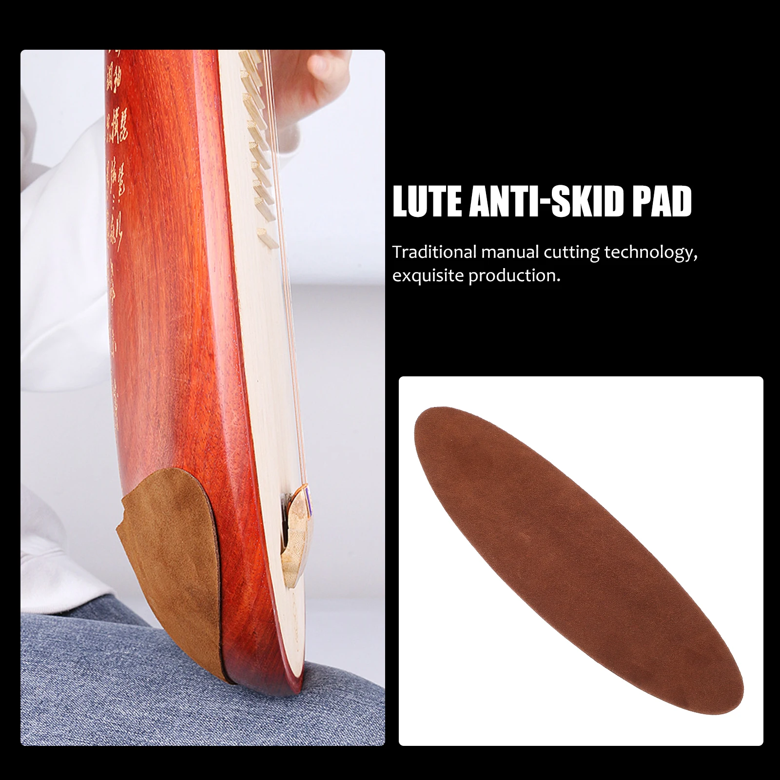 1pc Musical Instrument Pad Cowhide Non-Slip Cushion For Pipa Guitar Erhu Lute Piano Wear-Resistant Accessory Lightweight Tool
1pc Musical Instrument Pad Cowhide Non-Slip Cushion For Pipa Guitar Erhu Lute Piano Wear-Resistant Accessory Lightweight Tool