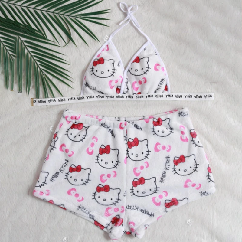 2 шт., пижамные штаны Hello Kitty Sanrio, женский комплект домашних шорт, сексуальные плюшевые пижамы для девочек, каваи, лето 2024, женская одежда
2 шт., пижамные штаны Hello Kitty Sanrio, женский комплект домашних шорт, сексуальные плюшевые пижамы для девочек, каваи, лето 2024, женская одежда