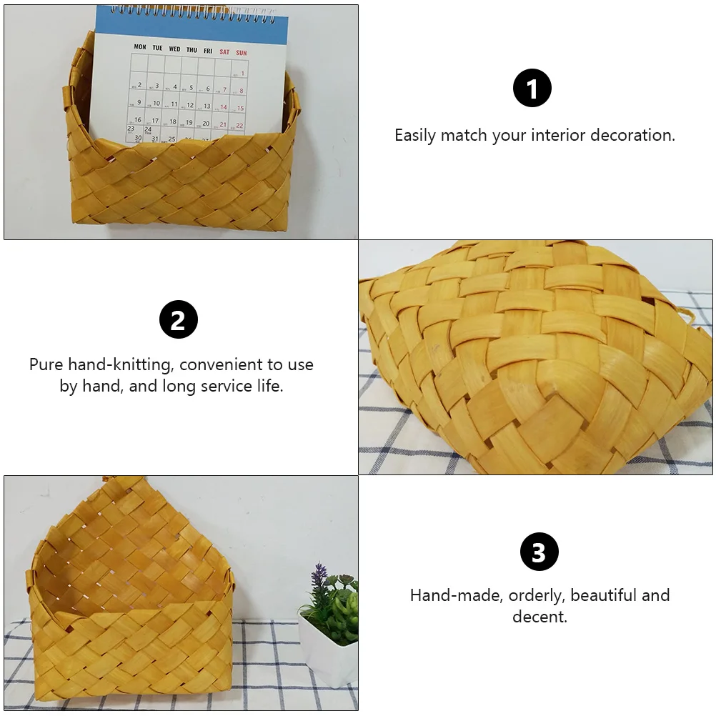 Woven Wall Basket Hanging Home Decor Indoor Storage Natural Wood Material Pastoral Style Flower Container Storage Baskets
Woven Wall Basket Hanging Home Decor Indoor Storage Natural Wood Material Pastoral Style Flower Container Storage Baskets