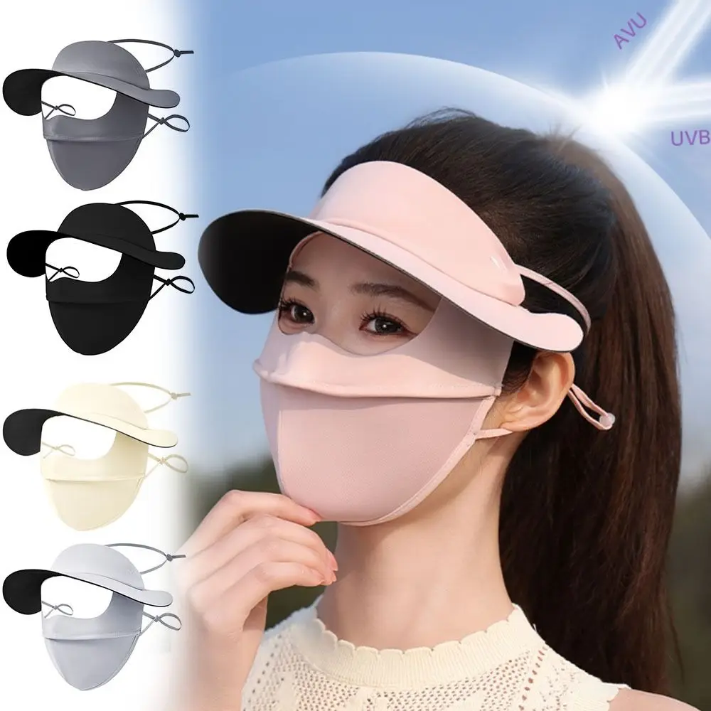 Fashion Adjustable Sunscreen Mask with Hat-Brim Ear Loop Face Cover Breathable Anti-UV Ice Silk Mask Outdoor
Fashion Adjustable Sunscreen Mask with Hat-Brim Ear Loop Face Cover Breathable Anti-UV Ice Silk Mask Outdoor