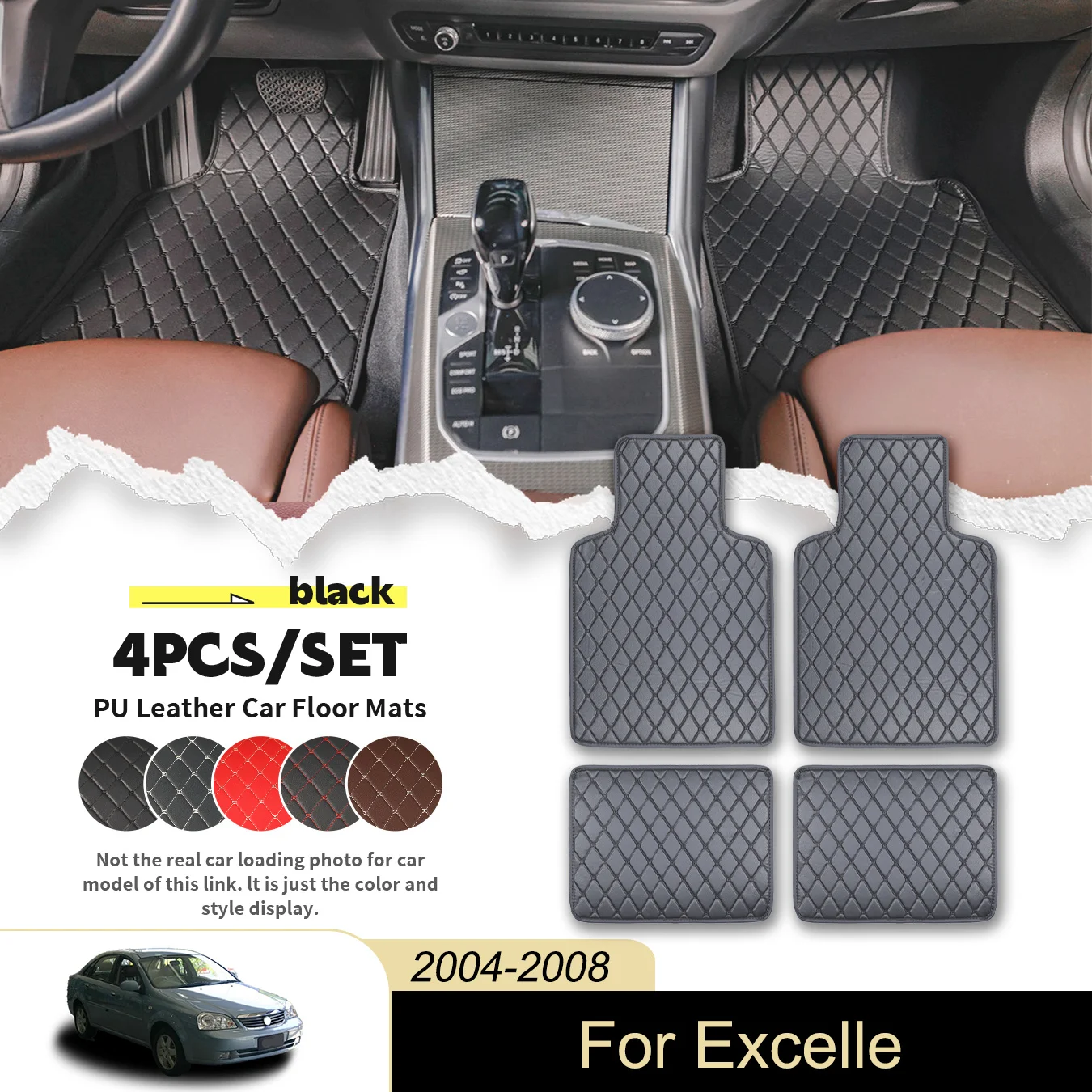 4pcs Universal Car Floor Mats For Buick For Excelle 2004-2008 PU Leather Waterproof and Stain Resistant, Easy to Clean
4pcs Universal Car Floor Mats For Buick For Excelle 2004-2008 PU Leather Waterproof and Stain Resistant, Easy to Clean
