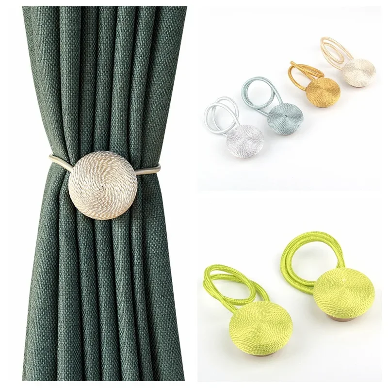 2PCS Modern Simple Style Curtain Tieback Magnet Clip for Window Treatment Drape Ties Backs Weave Rope Holdbacks Curtain Holder
2PCS Modern Simple Style Curtain Tieback Magnet Clip for Window Treatment Drape Ties Backs Weave Rope Holdbacks Curtain Holder