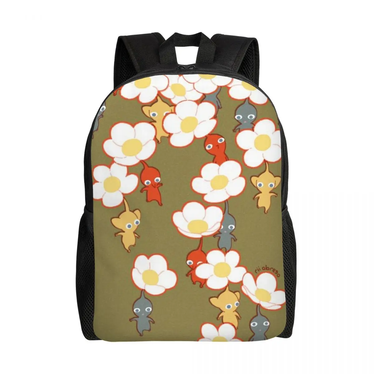 Custom Flower And Pikmins Backpack Men Women Basic Bookbag for College School Play Game Bags
Custom Flower And Pikmins Backpack Men Women Basic Bookbag for College School Play Game Bags