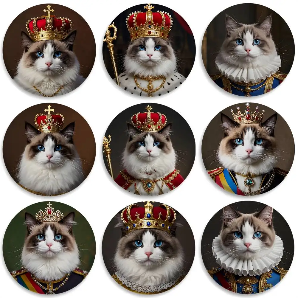 Ragdoll Pope Funny Cute Badges Round Exquisite Badge Brooches Creative Pins For Clothes Hat Backpack Gift Accessories
Ragdoll Pope Funny Cute Badges Round Exquisite Badge Brooches Creative Pins For Clothes Hat Backpack Gift Accessories