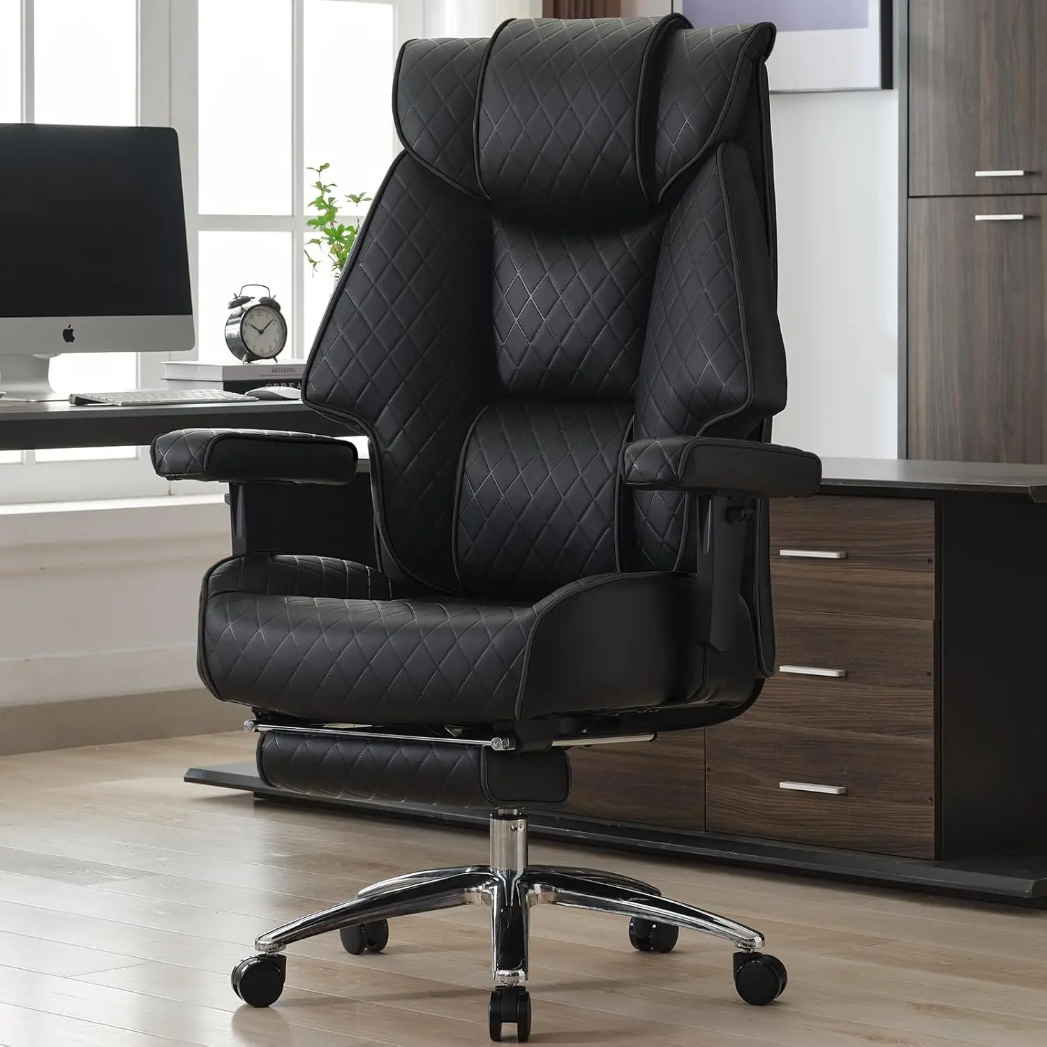Big and Tall Office Chair with Footrest, PU Leather High Back Executive Office Chair 400lbs, Ergonomic Computer Chairs L
Big and Tall Office Chair with Footrest, PU Leather High Back Executive Office Chair 400lbs, Ergonomic Computer Chairs L