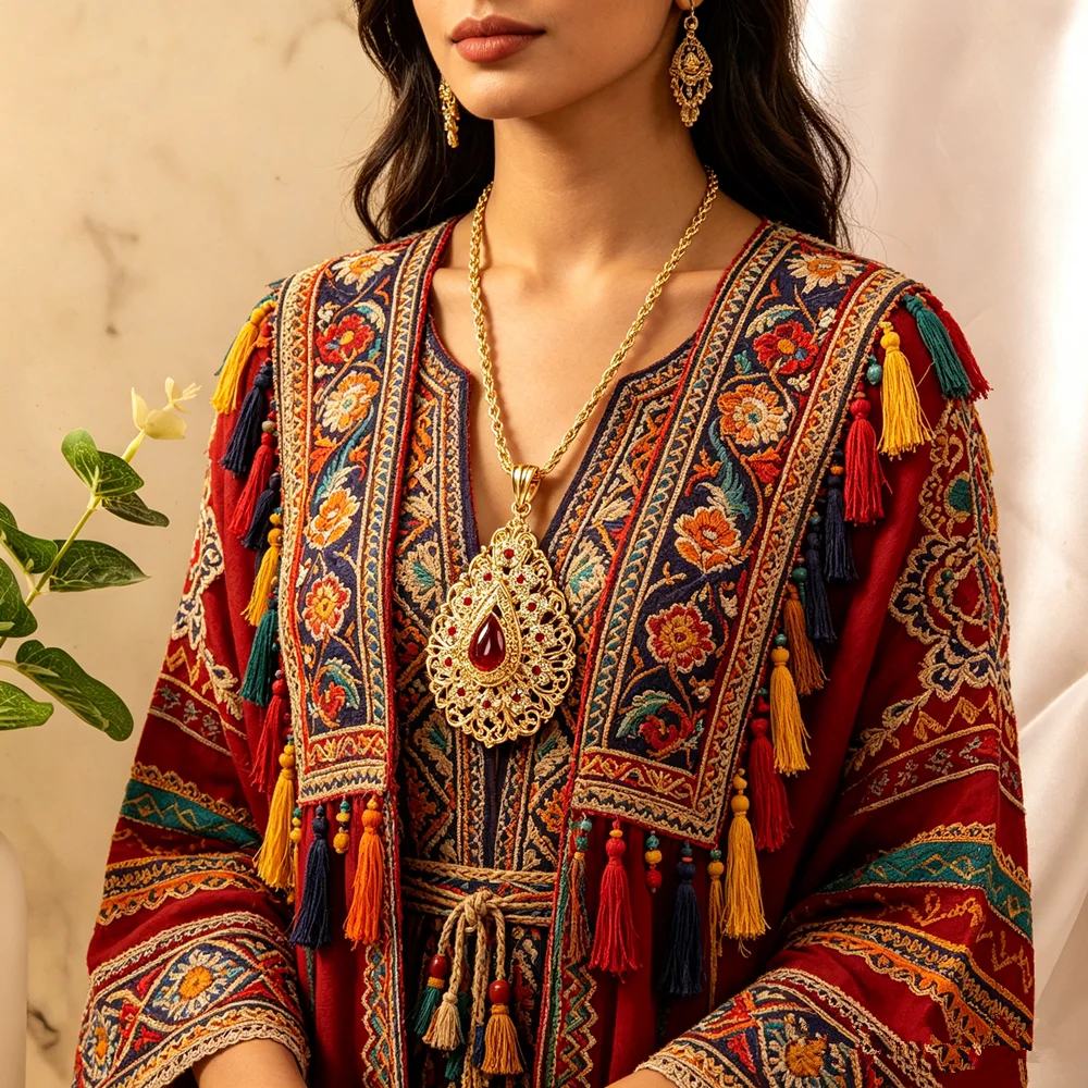 Moroccan Style Vintage Gem Pendant Necklace Women's Fashion Party Jewelry Elegant Accessory for Daily Wear
Moroccan Style Vintage Gem Pendant Necklace Women's Fashion Party Jewelry Elegant Accessory for Daily Wear