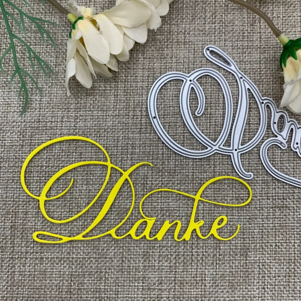 Danke letters Metal Cutting Dies For DIY Scrapbooking Decorative Embossing Handcraft Die Cutting Template Mold
Danke letters Metal Cutting Dies For DIY Scrapbooking Decorative Embossing Handcraft Die Cutting Template Mold