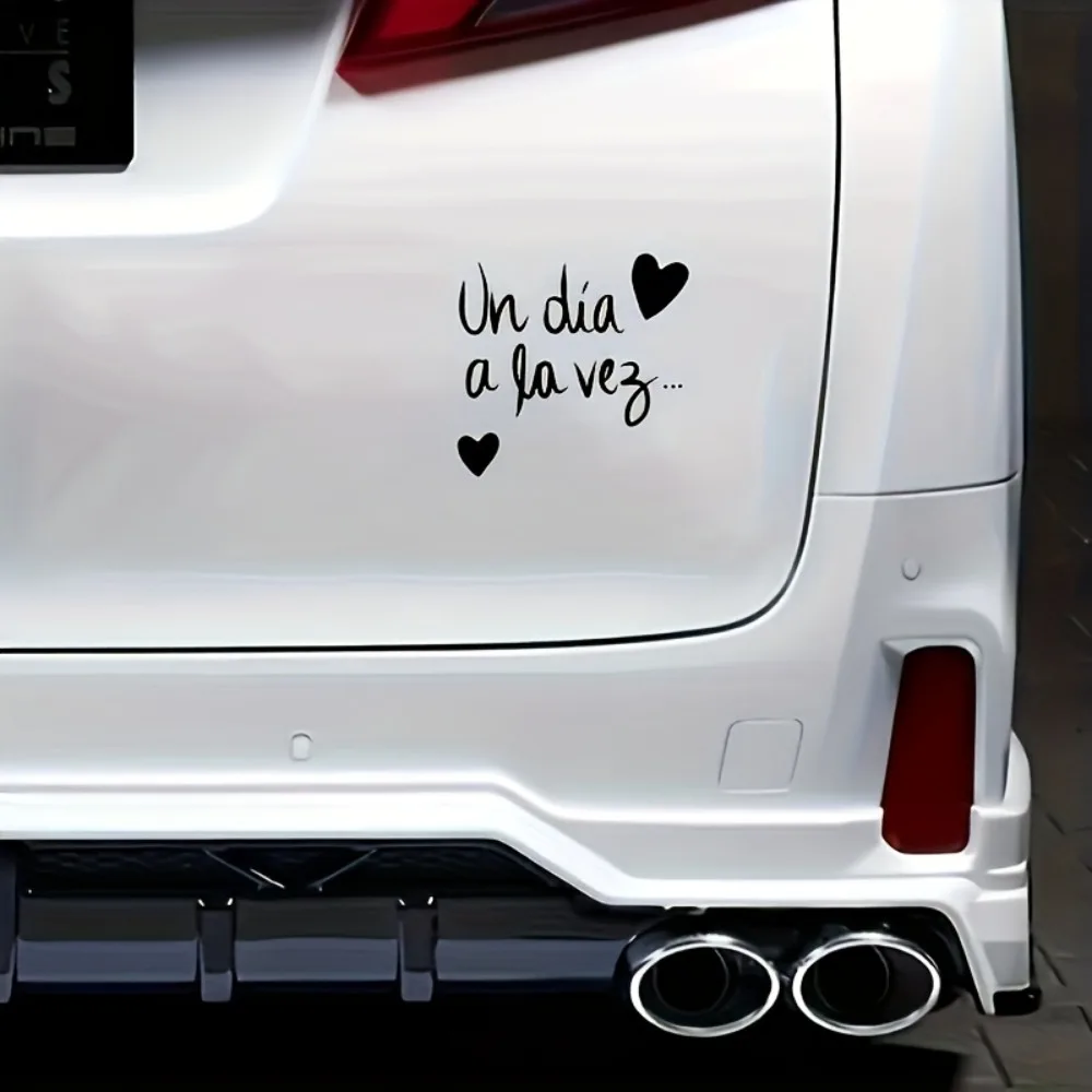 Waterproof Self-Adhesive Sticker for Car Windows Spanish Quotes Vinyl Car Decal Decor Sticker with Heart Decor
Waterproof Self-Adhesive Sticker for Car Windows Spanish Quotes Vinyl Car Decal Decor Sticker with Heart Decor