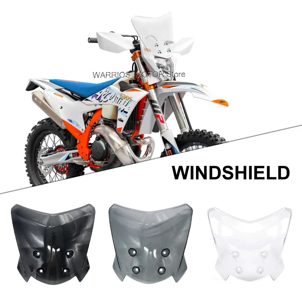For 150 250 300 XC-W XCW TPI 18- 2022 300XCW TPi Six Days 250EXC TPi Sixdays 300 150 250 EXC TPI 150EXC Motorcycle Windshield 
For 150 250 300 XC-W XCW TPI 18- 2022 300XCW TPi Six Days 250EXC TPi Sixdays 300 150 250 EXC TPI 150EXC Motorcycle Windshield