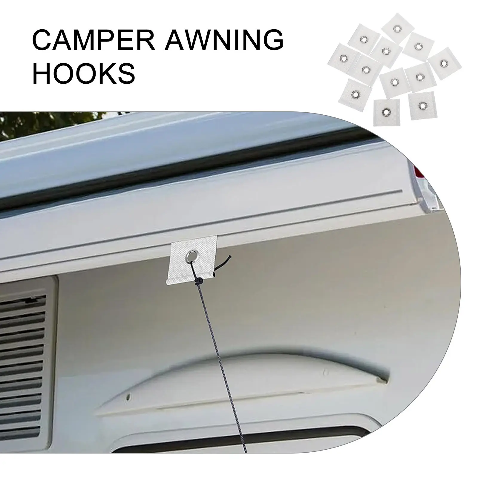 12Pcs Rv Awning Hooks Heavy Duty Camper Tent Sunshade Hangers for Pipe Eyelet Rails Outdoor Camping Organization Cargo Net
12Pcs Rv Awning Hooks Heavy Duty Camper Tent Sunshade Hangers for Pipe Eyelet Rails Outdoor Camping Organization Cargo Net