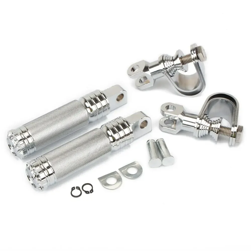 2pcs Universal 1-1 1/4" Motorcycle Highway Footpegs Footrest Clamp Engine Guard Crash Bar Kit for Harley Chopper Bobber Custom
2pcs Universal 1-1 1/4" Motorcycle Highway Footpegs Footrest Clamp Engine Guard Crash Bar Kit for Harley Chopper Bobber Custom