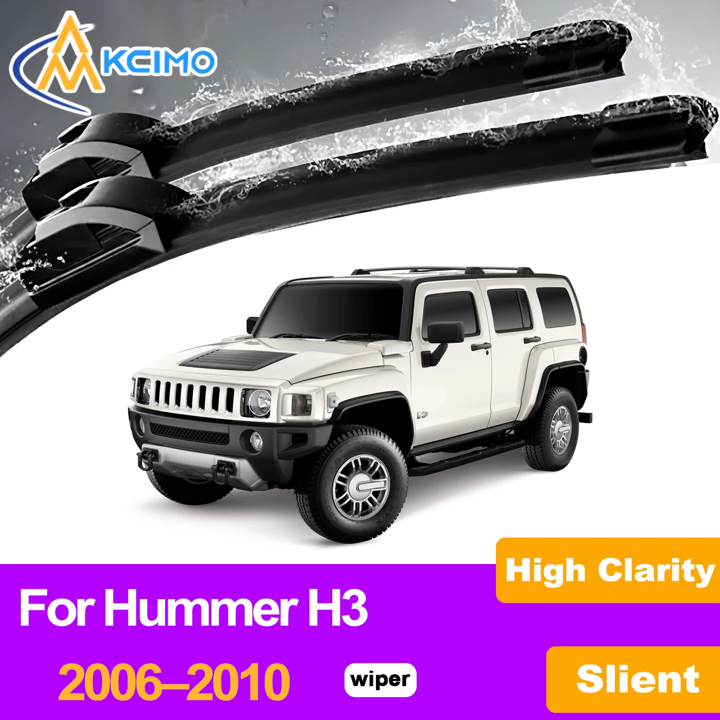 KCIMO 2PCS Front Windshield Wiper Blades For Hummer H3 2006–2010,Rubber Wipers Silent Wiping Water Repellent Car Accessories
KCIMO 2PCS Front Windshield Wiper Blades For Hummer H3 2006–2010,Rubber Wipers Silent Wiping Water Repellent Car Accessories
