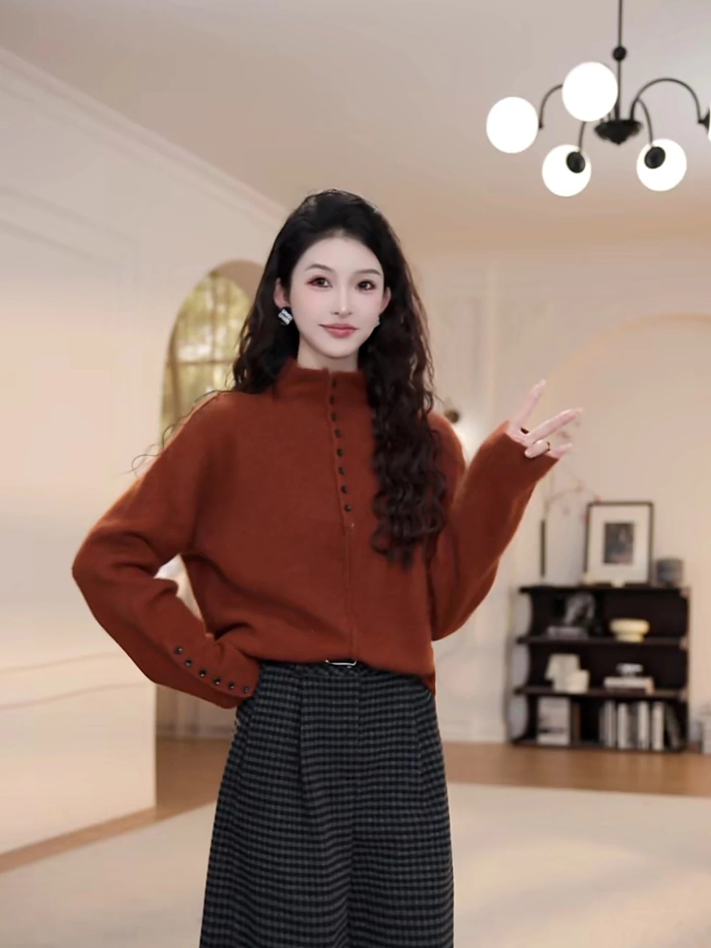 Женский длинный вязаный свитер с высоким воротником, повседневный свободный крой, удобный, из смеси хлопка и шерсти, универсальный, всесезонный
Женский длинный вязаный свитер с высоким воротником, повседневный свободный крой, удобный, из смеси хлопка и шерсти, универсальный, всесезонный