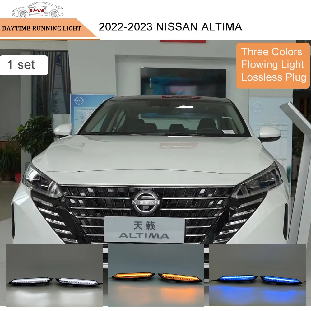 Automobile Front Bumper Lamp LED Daytime Running Lights Car Fog Lamps Tricolor Streamer For 2022-2023 Nissan Altima
Automobile Front Bumper Lamp LED Daytime Running Lights Car Fog Lamps Tricolor Streamer For 2022-2023 Nissan Altima