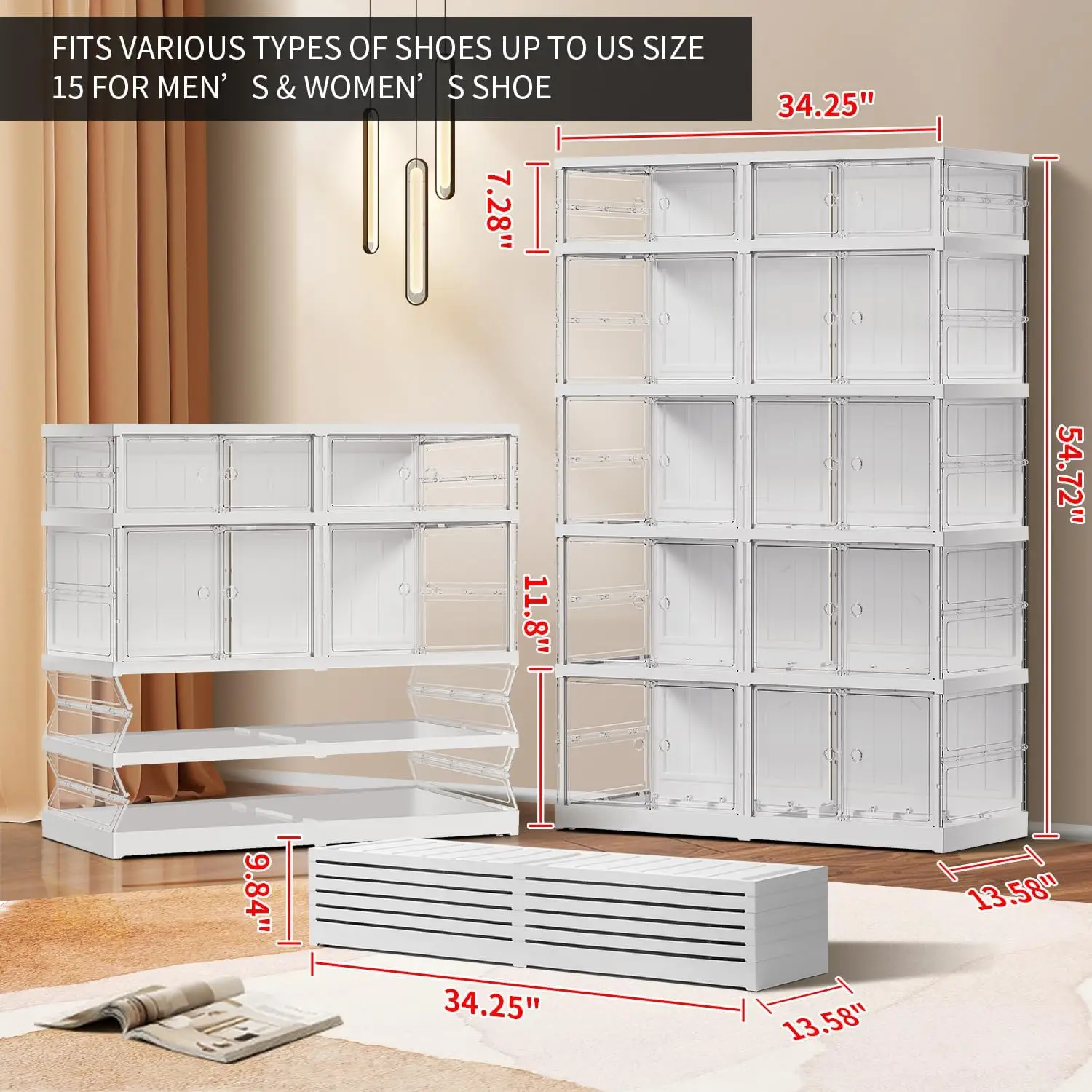 10 Cube Clear Purse Storage Organizer for Closet,Large Luxury Handbag Display Shelf With Wheels
10 Cube Clear Purse Storage Organizer for Closet,Large Luxury Handbag Display Shelf With Wheels