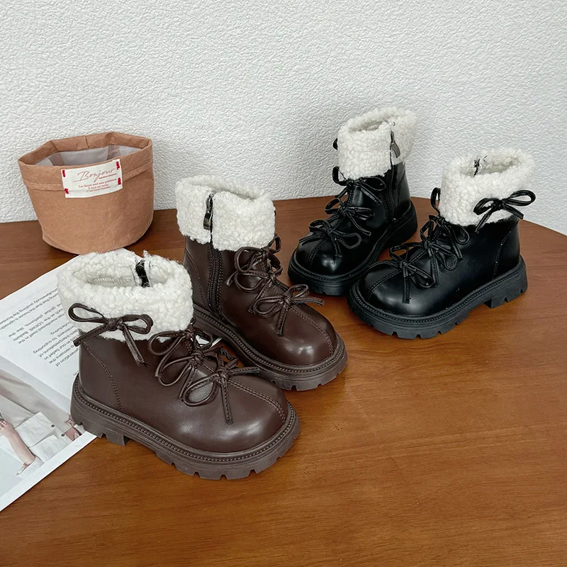 Модные короткие сапоги с бантом для девочек, детские ботильоны британской принцессы, детская нескользящая обувь на боковой молнии, простой дизайн, Botas
Модные короткие сапоги с бантом для девочек, детские ботильоны британской принцессы, детская нескользящая обувь на боковой молнии, простой дизайн, Botas