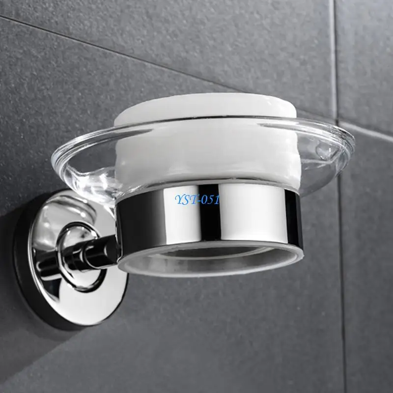 E15A Round Soap Dish Wall-mounted Soap Holder Glass Soap Tray Bathroom Accessories Household Items
E15A Round Soap Dish Wall-mounted Soap Holder Glass Soap Tray Bathroom Accessories Household Items