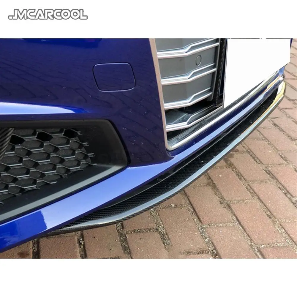 JMCARCOOL For Audi A4 Sline Sport S4 Sedan 4 Door 2018 2019 Dry Carbon Fiber Front Bumper Lip Chin Spoiler Head Guard Car Style
JMCARCOOL For Audi A4 Sline Sport S4 Sedan 4 Door 2018 2019 Dry Carbon Fiber Front Bumper Lip Chin Spoiler Head Guard Car Style