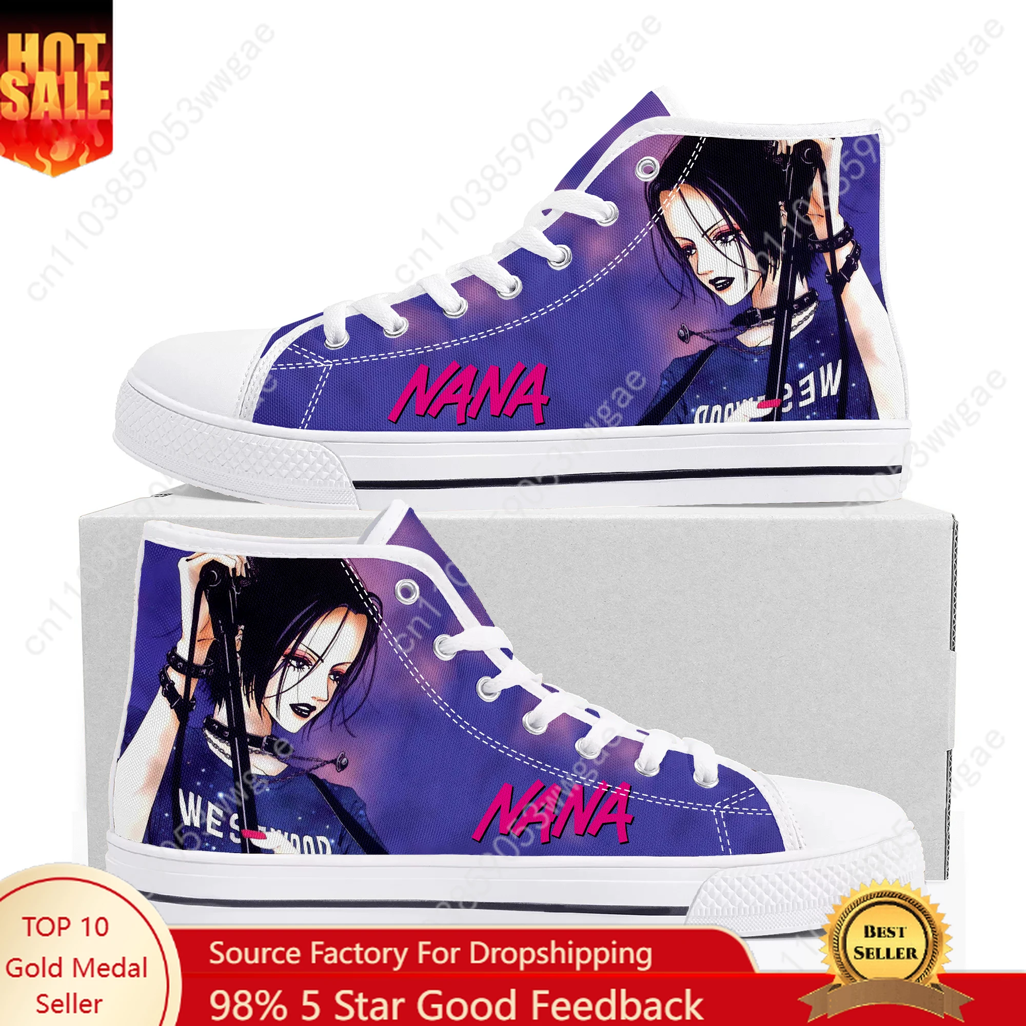 NANA High Top Sneakers Mens Womens Teenagers High Quality Canvas Sneaker Fashion Durable Casual Couple Shoes Personalized Shoes
NANA High Top Sneakers Mens Womens Teenagers High Quality Canvas Sneaker Fashion Durable Casual Couple Shoes Personalized Shoes