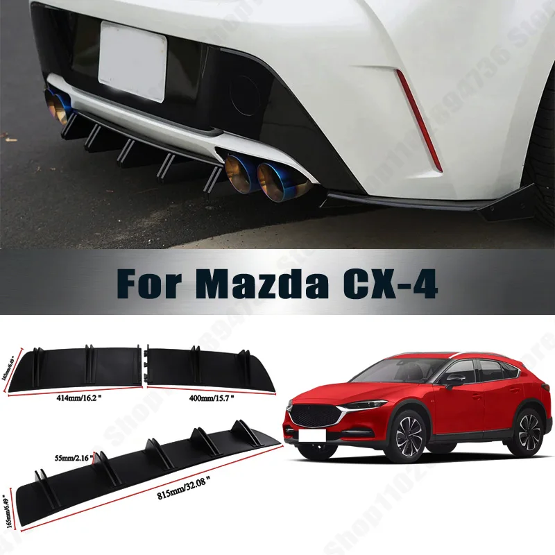 For Mazda CX-4 Rear Diffuser Shark Fin Double Wing ABS Curved Aero Spoiler Anti-Collision Chassis Protector Car Styling
For Mazda CX-4 Rear Diffuser Shark Fin Double Wing ABS Curved Aero Spoiler Anti-Collision Chassis Protector Car Styling