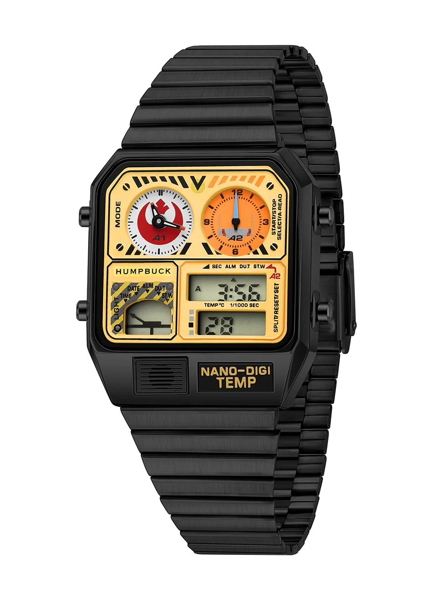 HUMPBUCK Watch for Men Multifunctional Stainless Steel Watch with Dual Display and Classic Design Waterproof Wristwatch
HUMPBUCK Watch for Men Multifunctional Stainless Steel Watch with Dual Display and Classic Design Waterproof Wristwatch