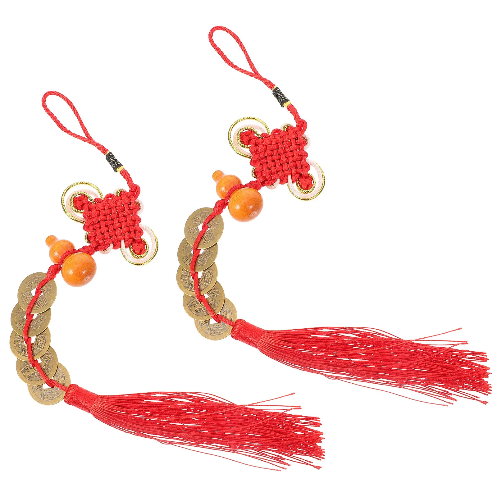 2Pcs Five Emperor Coins Car Pendant Traditional Chinese Style Tassel Rearview Mirror Hanging Ornament Car Interior Decoration 
2Pcs Five Emperor Coins Car Pendant Traditional Chinese Style Tassel Rearview Mirror Hanging Ornament Car Interior Decoration