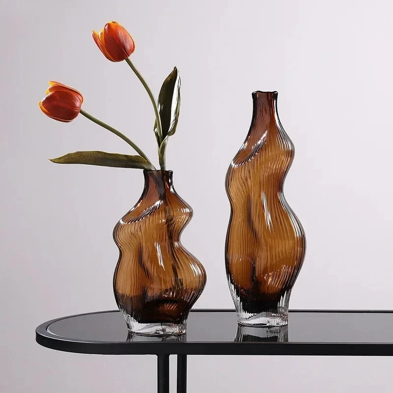 For Amber Color Irregular Glass Vase Hydroponic Plant Pot Table Decoration Flowers Arrangement Floral Vases Room Aesthetic Decor
For Amber Color Irregular Glass Vase Hydroponic Plant Pot Table Decoration Flowers Arrangement Floral Vases Room Aesthetic Decor
