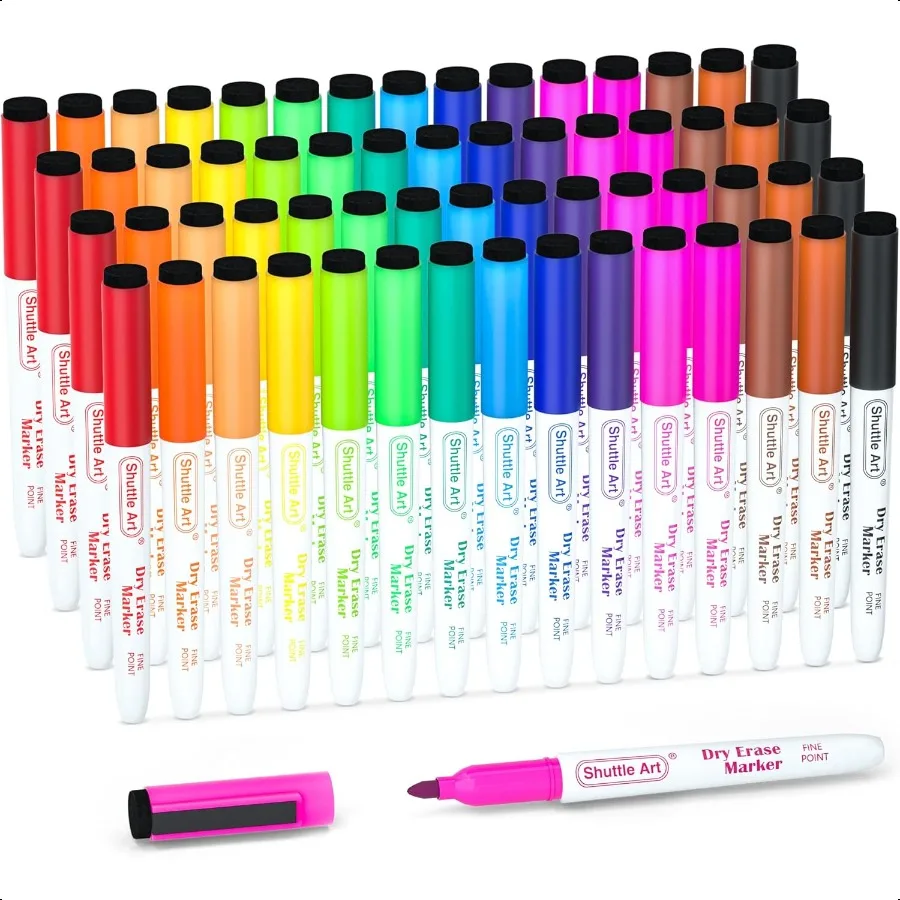 Dry Erase Markers 60 Bulk Pack 15 Colors Magnetic Whiteboard Markers with Erase Fine Point Dry Erase Markers Perfect for Writin
Dry Erase Markers 60 Bulk Pack 15 Colors Magnetic Whiteboard Markers with Erase Fine Point Dry Erase Markers Perfect for Writin