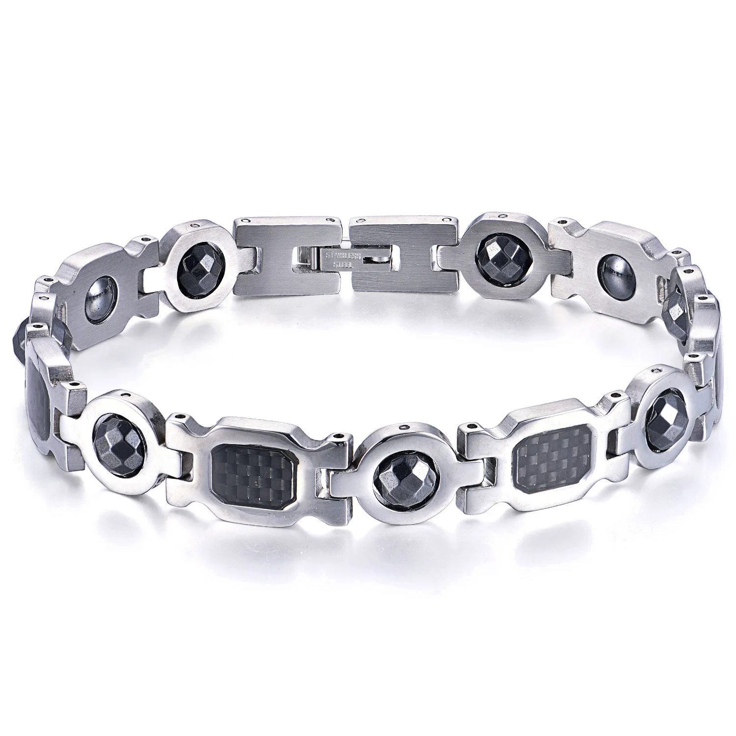 Titanium Steel Energy Bracelet Carbon Fiber Terahertz Magnet Anti-fatigue Bracelet Negative Ion Anti-radiation Health Bracelets
Titanium Steel Energy Bracelet Carbon Fiber Terahertz Magnet Anti-fatigue Bracelet Negative Ion Anti-radiation Health Bracelets