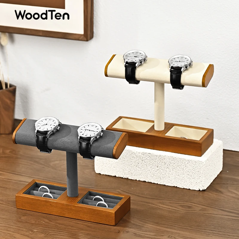 WoodTen Solid Wood T-Bar watch Rack Ring Earring Jewelry Storage Rack Counter display bracket Jewelry Organizer Holder
WoodTen Solid Wood T-Bar watch Rack Ring Earring Jewelry Storage Rack Counter display bracket Jewelry Organizer Holder