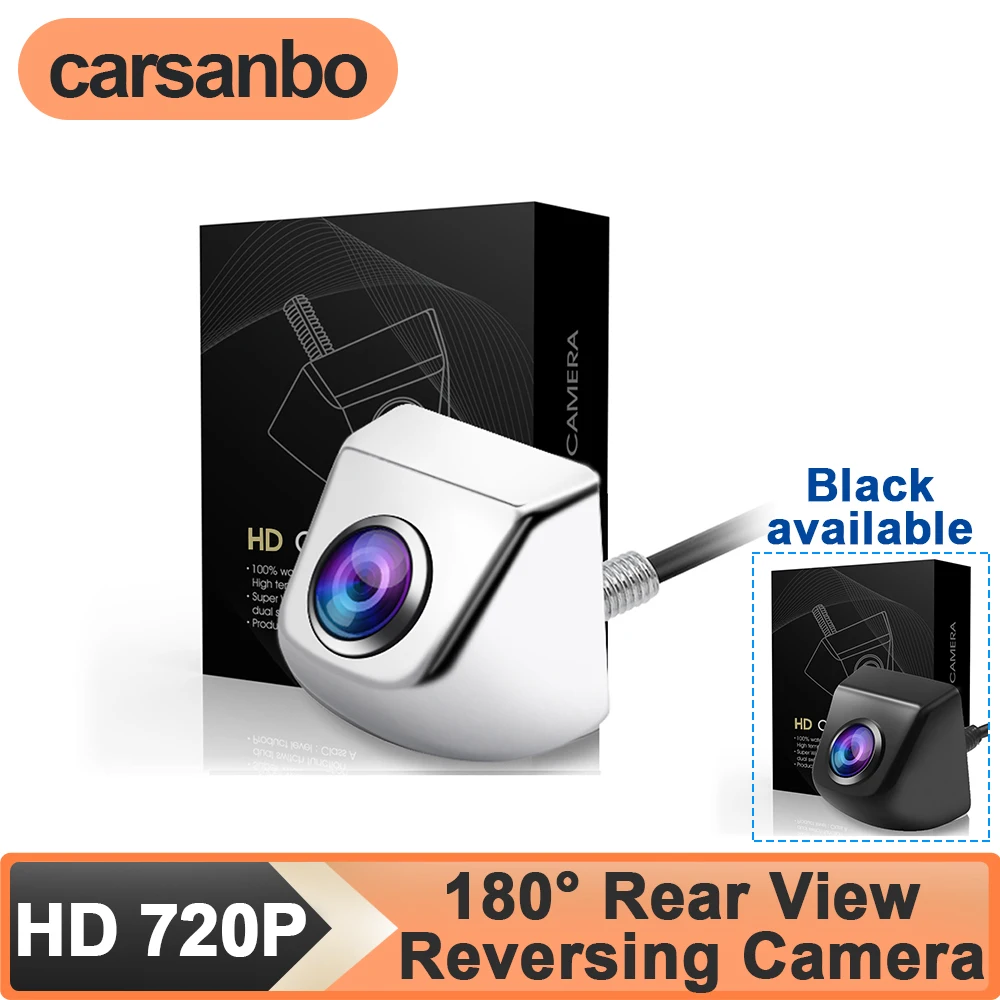 Автомобильная камера заднего вида Carsanbo HD 720P с углом обзора 180 градусов, водонепроницаемая, с линзой «рыбий глаз», ночным видением и линией разметки для парковки
Автомобильная камера заднего вида Carsanbo HD 720P с углом обзора 180 градусов, водонепроницаемая, с линзой «рыбий глаз», ночным видением и линией разметки для парковки