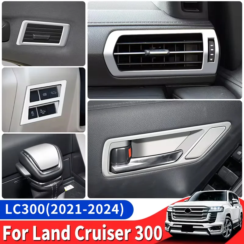 For Toyota Land Cruiser 300 2021 2022 2024 Silver Matte Garnish Interior Accessories LC300 FJ300 Upgraded Modification Tuning
For Toyota Land Cruiser 300 2021 2022 2024 Silver Matte Garnish Interior Accessories LC300 FJ300 Upgraded Modification Tuning